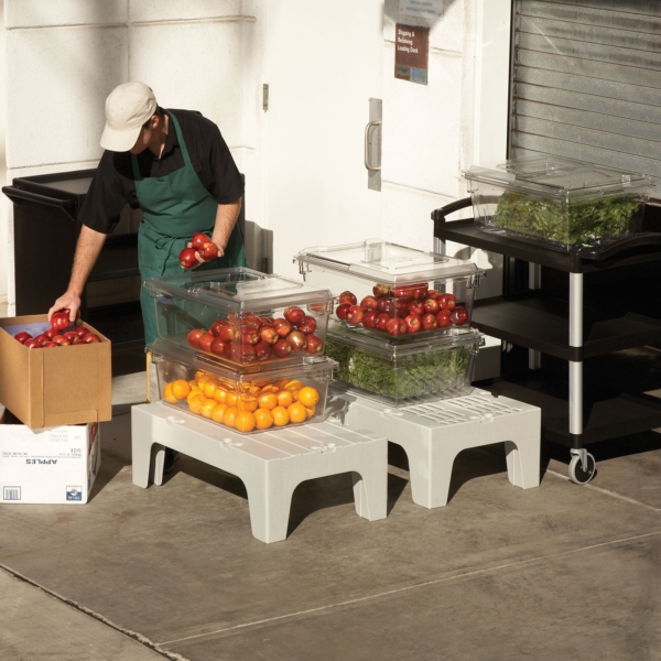 CAMBRO | Série S - Support de stockage lourd - avec surface striée - Gris moucheté