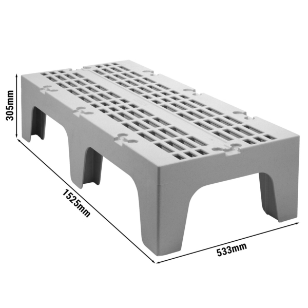 CAMBRO | Série S - Support de stockage lourd - avec surface striée - Gris marbré