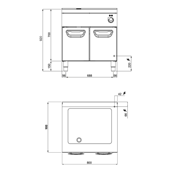 Brûleur multifonctions électrique - 9,6 kW - 24 litres