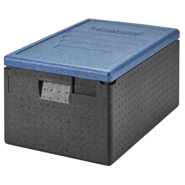 CAMBRO | CAM GOBOX® - chargeur par le haut - GN 1/1 - Noir - Couvercle Bleu Glacé