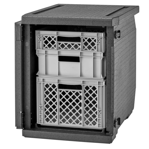 CAMBRO | CAM GOBOX® - Chargeur frontal - EN 60x40 - sans rails de support - Noir