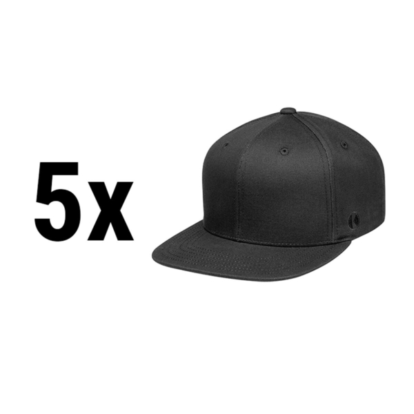 (5 pièces) KARLOWSKY | Casquette plate Classic - Noir