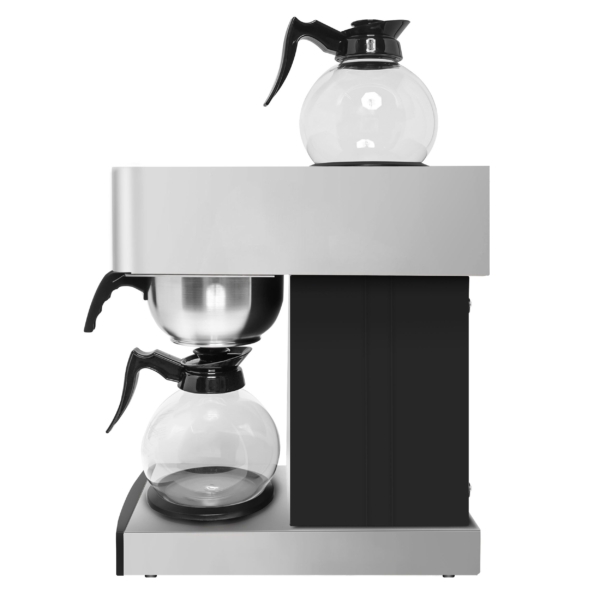 Machine à café filtre - 1,8 litre - 2 kW - avec 2 plaques chauffantes - incl. 2 carafes en verre