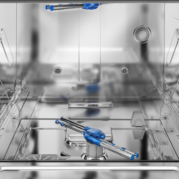 Machine à laver la vaisselle et les bouteilles - Numérique - 7,45 kW - avec pompe à détergent et pompe à rinçage