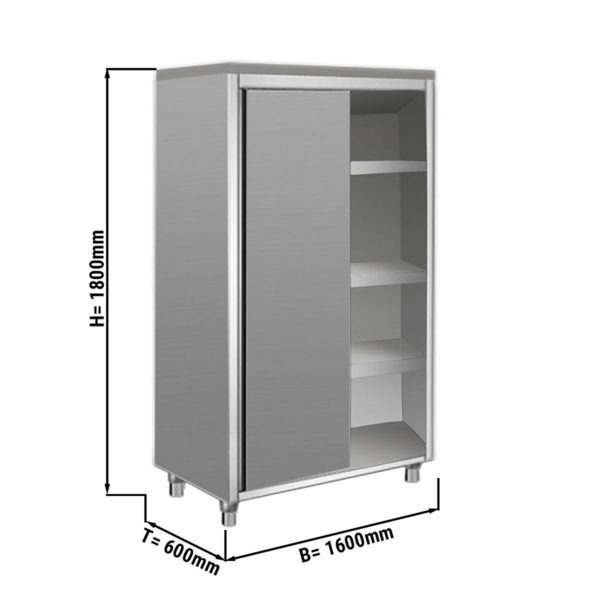 Armoire à vaisselle ECO - 1600x600mm - 2 portes coulissantes - Hauteur : 1800mm