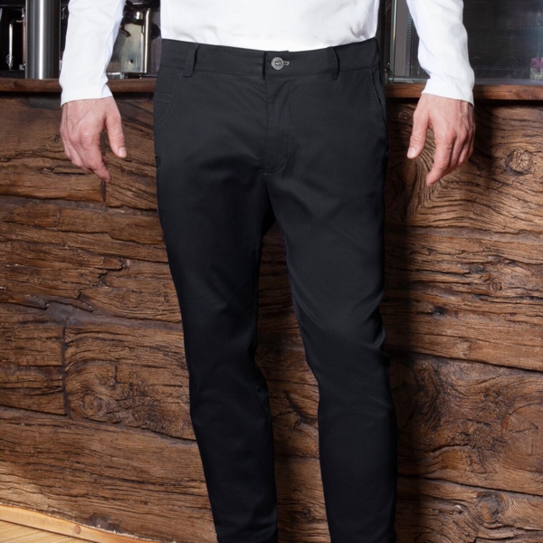 (6 pièces) KARLOWSKY | Pantalon 5 poches homme - Noir - Taille : 66