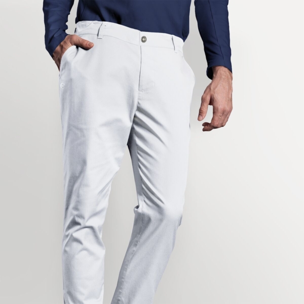 (6 pièces) KARLOWSKY | Pantalon 5 poches homme - Blanc - Taille : 66