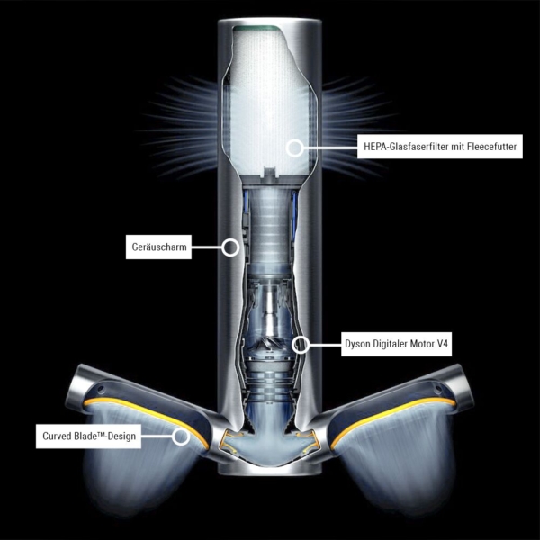 (2 pièces) DYSON | AIRBLADE 9kJ - Sèche-mains avec capteur et filtre HEPA - Acier inoxydable brossé