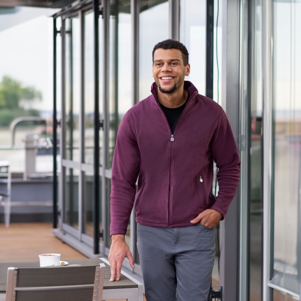 KARLOWSKY | Veste polaire de travail homme Warm-Up - Aubergine - Taille : XL