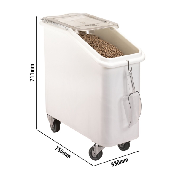 CAMBRO | Chariot à farine / Chariot à ingrédients - 81 litres - en polyéthylène