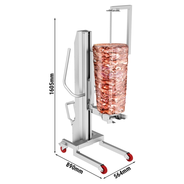 Elévateur de kebab pour robot kebab - charge max. : 350 kg