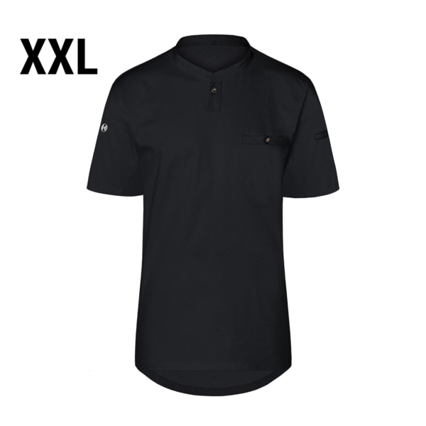 (6 pièces) KARLOWSKY | Chemise de travail manches courtes Hommes Performance - Noir - Taille : 2XL