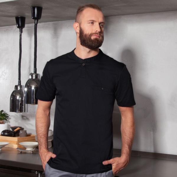 (6 pièces) KARLOWSKY | Chemise de travail manches courtes Homme Performance - Noir - Taille : 5XL