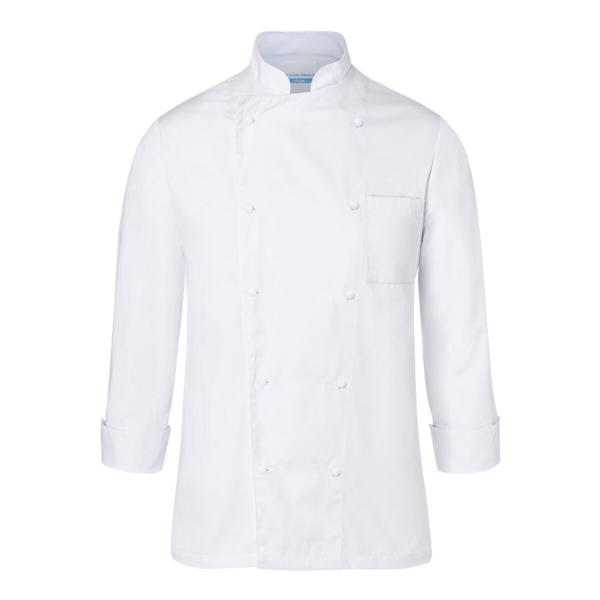 (6 pièces) KARLOWSKY | Veste de cuisine Basic - Blanc - Taille : M