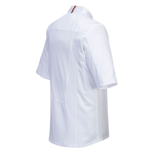 (5 pièces) Veste de cuisine à manches courtes MeshAir Pro - Blanc - Taille : 3XL