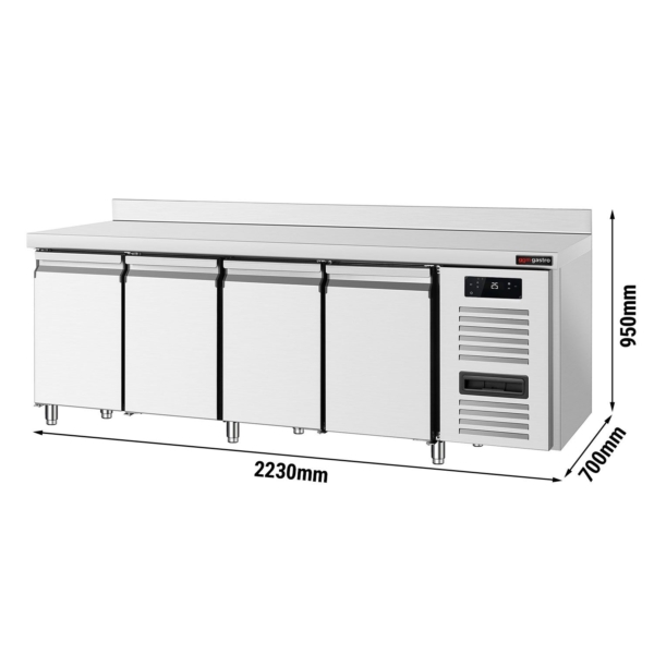 Table de refroidissement ECO - 2230x700mm - avec 4 portes