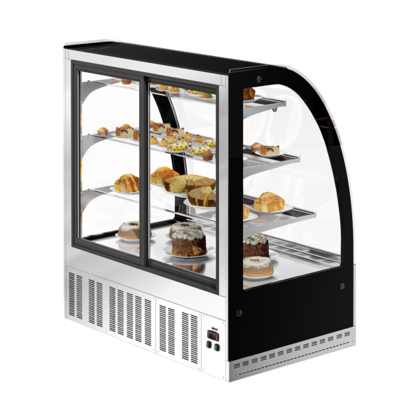 Vitrine à pâtisserie - 1200mm - avec éclairage LED & 3 étagères