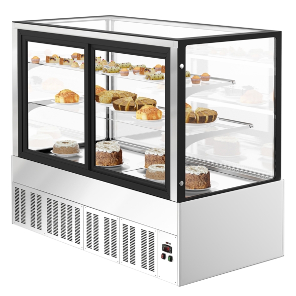 Vitrine à gâteaux - 1500mm - avec éclairage LED & 2 étagères