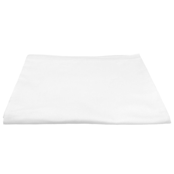 Nappe centre de table damassée Tessin Atlas - 80 cm x 80 cm - Lot de 100 pièces en blanc