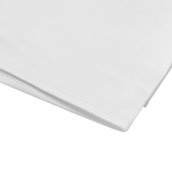 Nappe centre de table damassée Tessin Atlas - 80 cm x 80 cm - Lot de 100 pièces en blanc