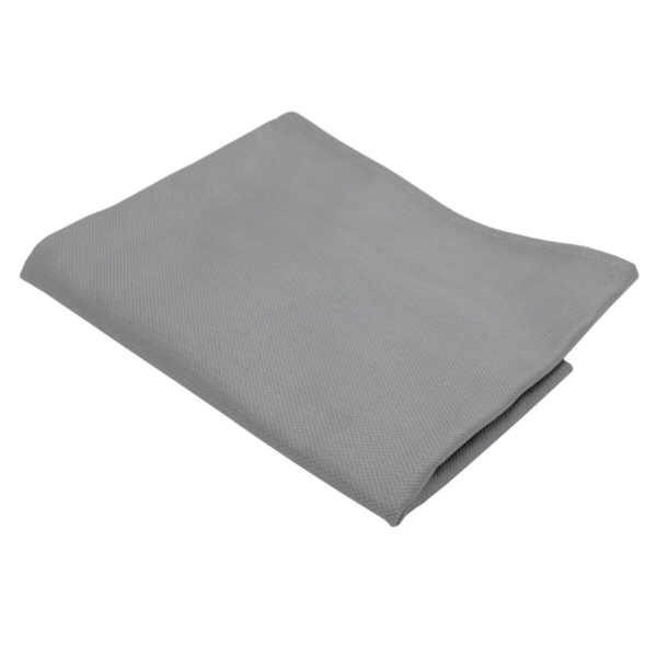 Set de table damassé Porto Diamant - 30 cm x 45 cm - Lot de 50 pièces en gris platine