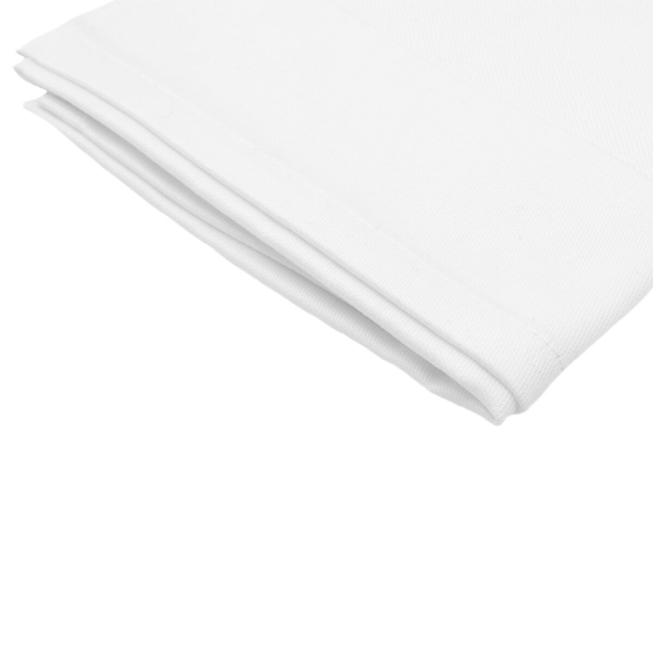 Bouche serviettes damassé Tessin Atlas - 50 cm x 50 cm - Lot de 250 pièces en blanc