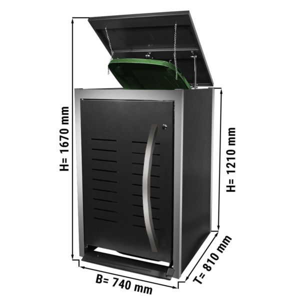 Boîte à poubelles extérieure