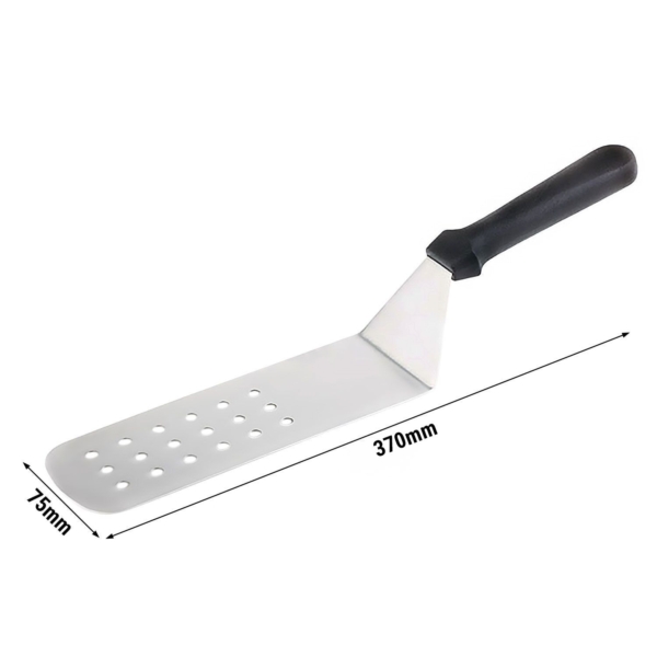 Spatule - 370 mm - lame en acier inoxydable flexible - perforée