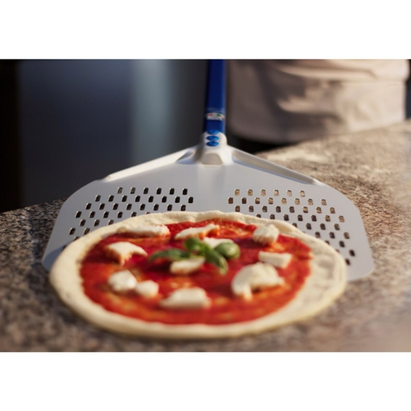 Pelle à pizza - AZZURRA - Aluminium - 330mm - perforée