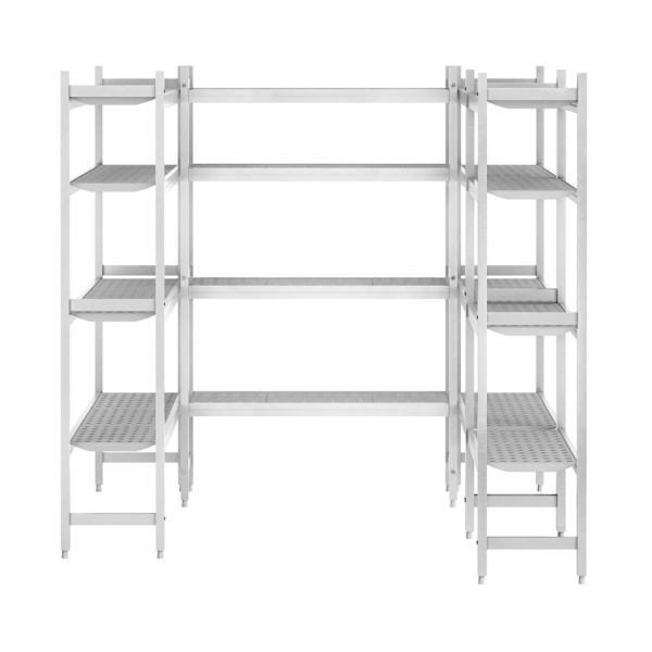 Etagère en aluminium - Forme en U - Profondeur : 460 mm