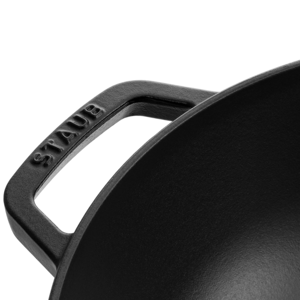 STAUB | SPECIALITIES - Wok avec couvercle en verre - Ø 300mm - Fonte - Noir