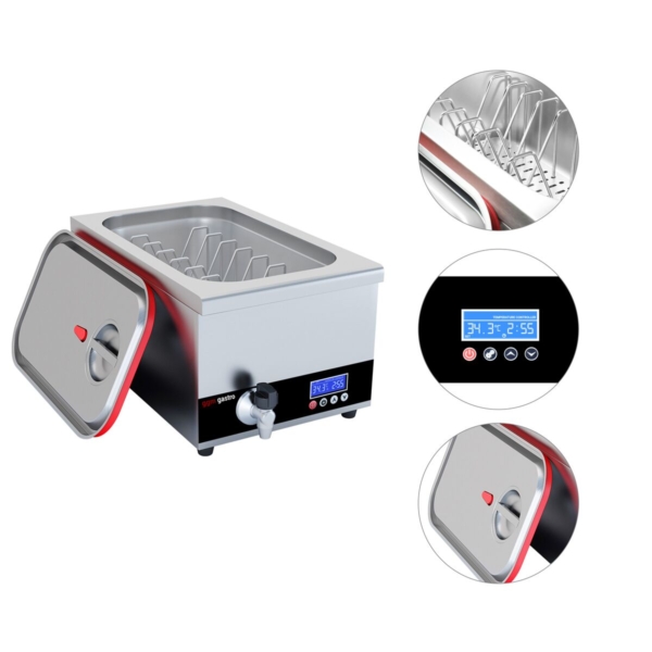 Cuiseur sous vide - 24 litres - 700 Watt - avec robinet de vidange & couvercle