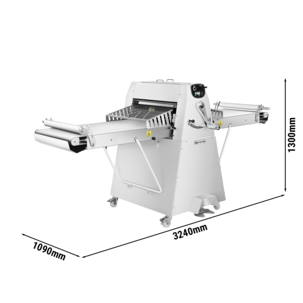 Machine à étaler la pâte pour boulangerie - Modèle sur pied - 750 Watt - Convoyeur de 2800 mm