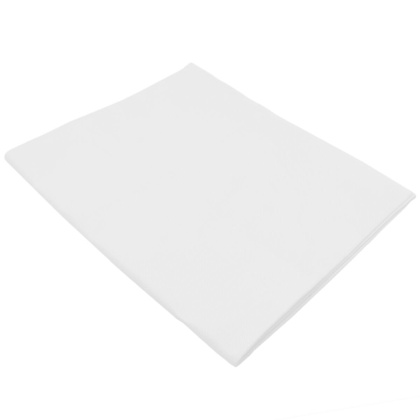 Nappe de table damassée Porto Diamant - 130 cm x 130 cm - Lot de 30 pièces en blanc