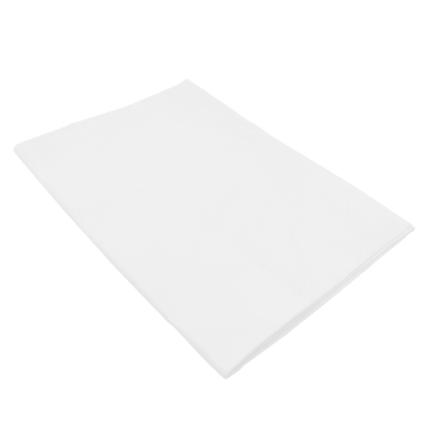 Nappe de table damassée Porto Diamant - 130 cm x 170 cm - Lot de 30 pièces en blanc