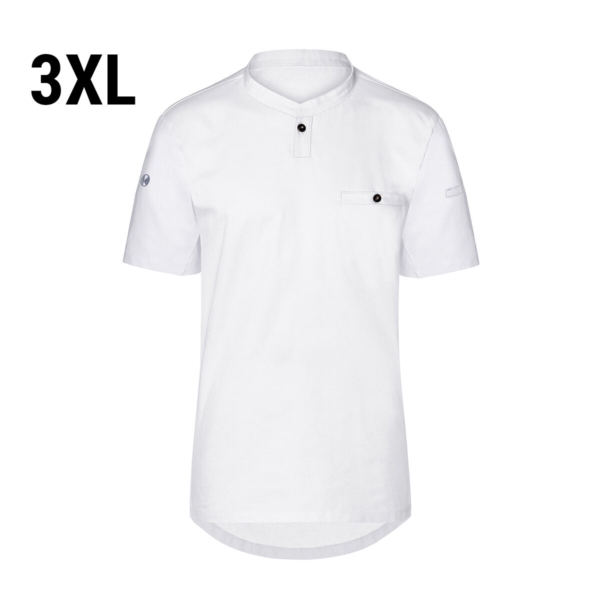 (6 pièces) KARLOWSKY | Chemise de travail manches courtes homme Performance - Blanc - Taille : 3XL