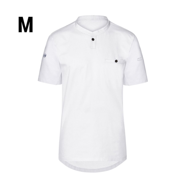 (6 pièces) KARLOWSKY | Chemise de travail manches courtes Homme Performance - Blanc - Taille : M