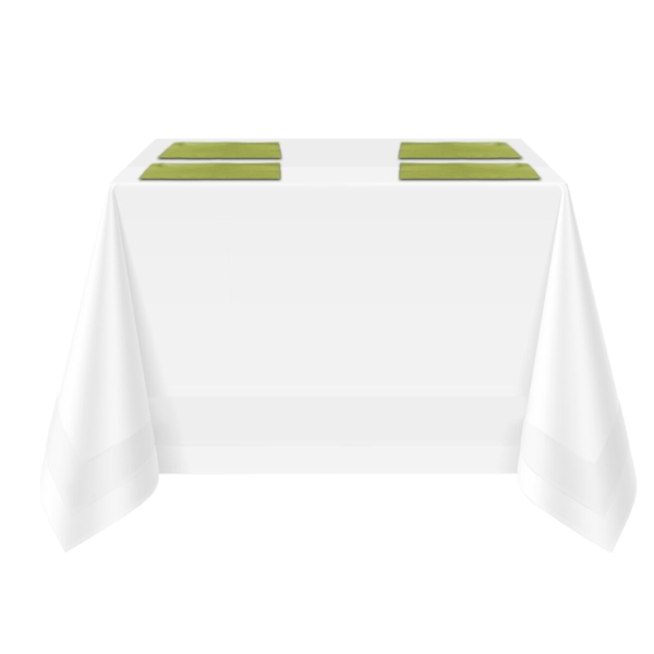 Set de table damassé Porto Diamant - 30 cm x 45 cm - Lot de 50 pièces en vert