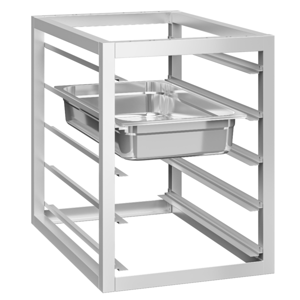 Module sous-comptable avec 5 tiroirs - 450x560 mm - GN & EN - pour tables de travail série ATK 600 mm de profondeur