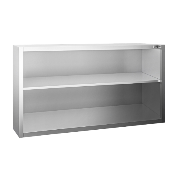 Armoire murale en inox PREMIUM - 1600x400mm - sans porte coulissante - hauteur 800mm