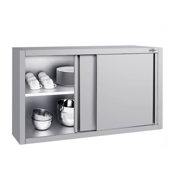 Armoire murale en inox ECO - 1000x400mm - avec porte coulissante - hauteur 650mm