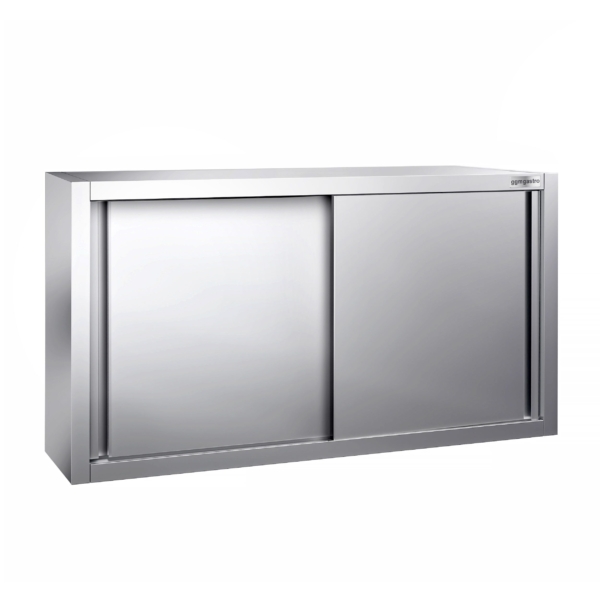 Armoire murale en inox PREMIUM - 1200x400mm - avec porte coulissante - hauteur 650mm