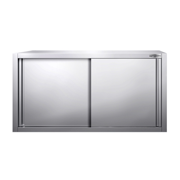 Armoire murale en inox PREMIUM - 1200x400mm - avec porte coulissante - hauteur 650mm