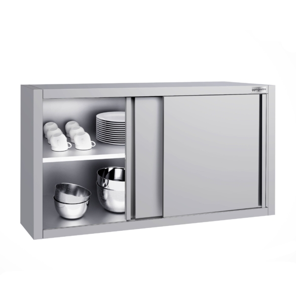 Armoire murale inox ECO - 1200x400mm - avec porte coulissante - hauteur 650mm