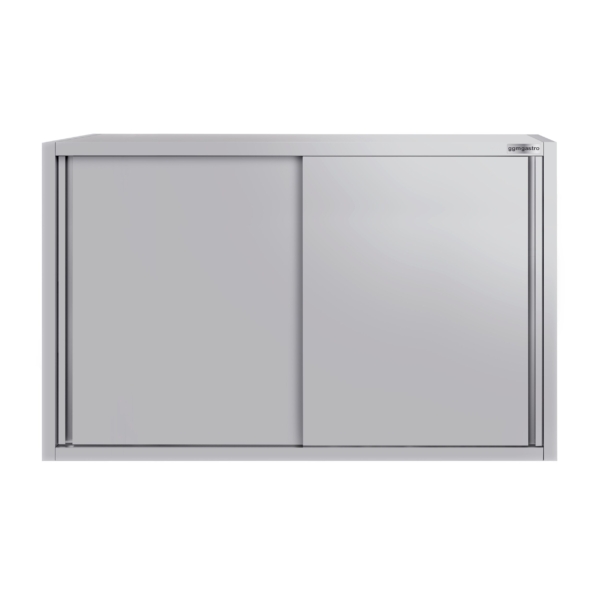 Edelstahl Wandhängeschrank ECO - 1600x400mm - mit Schiebetür 1000mm hoch