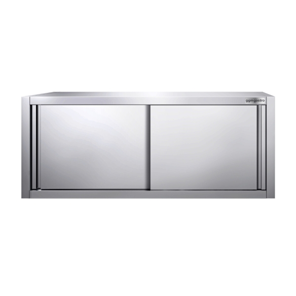 Armoire murale en inox PREMIUM - 1600x400mm - avec porte coulissante - hauteur 650mm