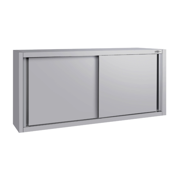 Armoire murale en inox ECO - 1600x400mm - avec porte coulissante - hauteur 650mm