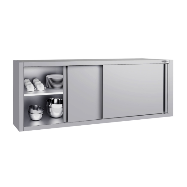 Armoire murale inox ECO - 2000x400mm - avec porte coulissante - hauteur 650mm