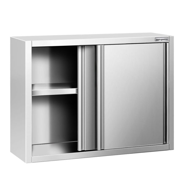 Armoire murale en inox PREMIUM - 1000x400mm - avec porte coulissante - hauteur 800mm