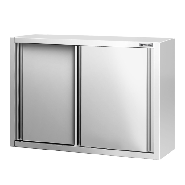 Armoire murale en inox PREMIUM - 1000x400mm - avec porte coulissante - hauteur 800mm